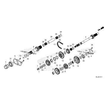 TRANSMISSION (MAINSHAFT) (DCT)