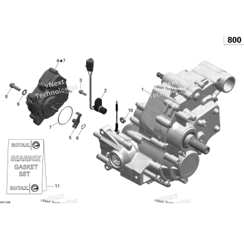 GEAR BOX ASSY AND 4X4 ACTUATOR