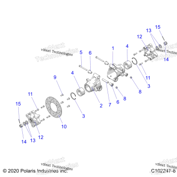 SUSPENSION, REAR HUBS, CARRIER & BRAKE DISC
