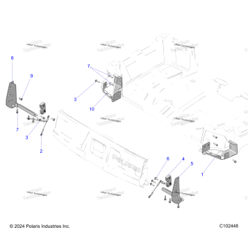 BODY, TAILGATE BRACKETS