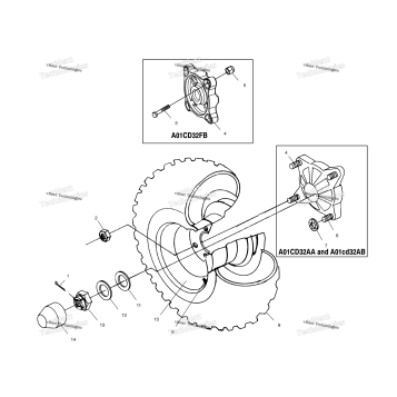 REAR WHEEL DRIVE A01CD32AA