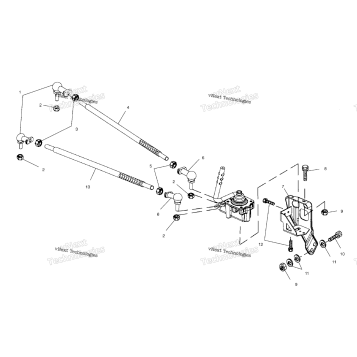 GEARCASE SELECTOR MOUNTING A02CD50AA/AB/FB