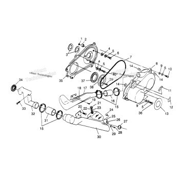 CLUTCH COVER ASSEMBLY SPORT 400L