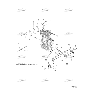 ENGINE, TRANSMISSION MOUNTING & LONG BLOCK R20MAA57B1/B9/EBH