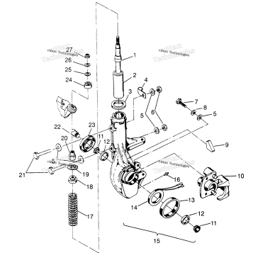 FRONT STRUT ASSEMBLY XPLORER 400L