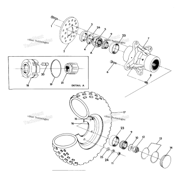 FRONT WHEEL ASSEMBLY 350 4X4 / W928139