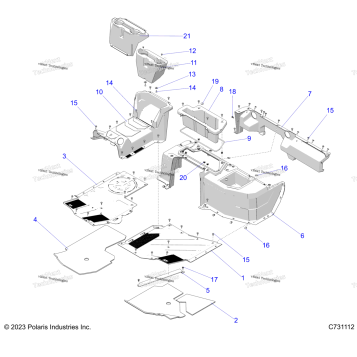BODY, FLOOR AND CLOSEOFF, FRONT