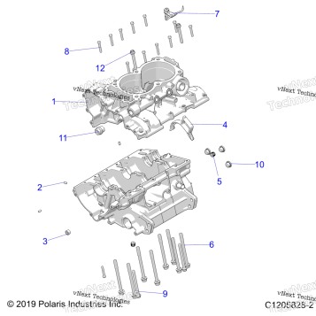 ENGINE, CRANKCASE Z23RAB92A/92B