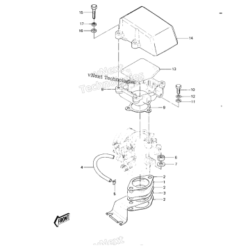 CARBURETOR BRACKETS/FLAME ARRESTER ('82-