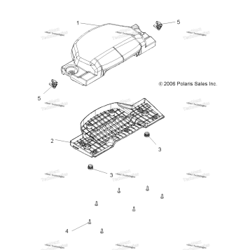 BODY, PASSENGER SEAT BOTTOM