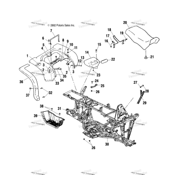 REAR CAB, SEAT AND MAIN FRAME /AF/AG