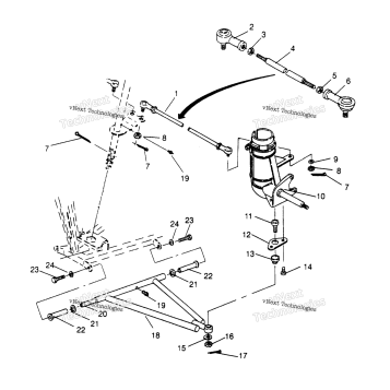 STEERING/AARM ASSEMBLY MAGNUM 2X4
