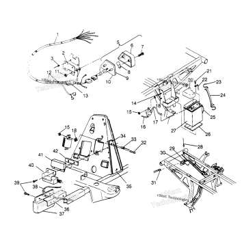 ELECTRICAL/TAILLIGHT ASSEMBLY SPORTSMAN 4X4