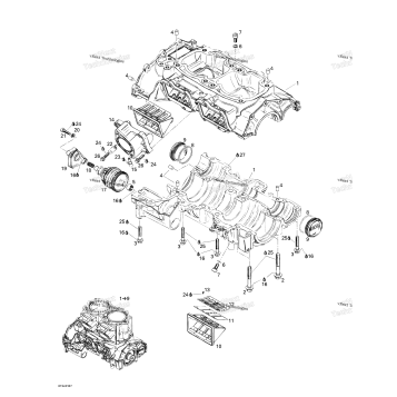 CRANKCASE, REED VALVE