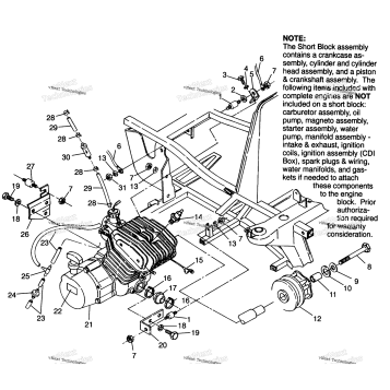 ENGINE MOUNTING TRAIL BOSS