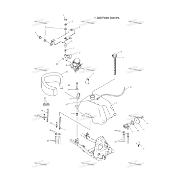 FUEL TANK & CARBURETOR MOUNTING