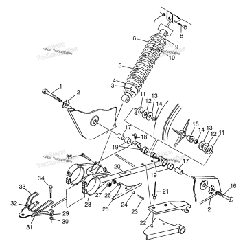 SWING ARM/SHOCK MOUNTING XPLORER 300