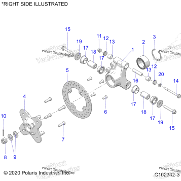 SUSPENSION, REAR HUB, CARRIER & BRAKE DISC