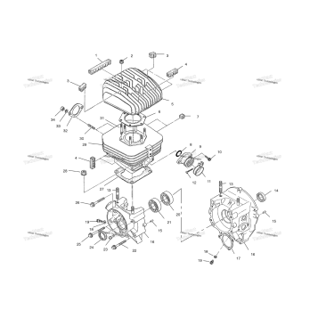 CRANKCASE & CYLINDER A02BA25CA/CB/CD