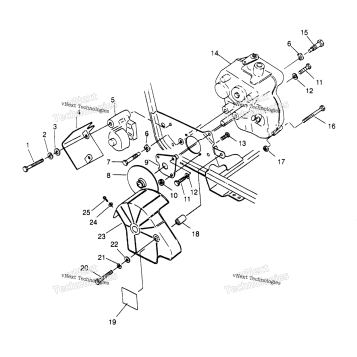 GEARCASE/BRAKE MOUNTING TRAIL BLAZER