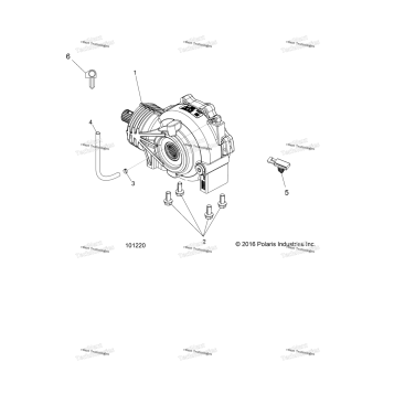 DRIVE TRAIN, FRONT GEARCASE MOUNTING