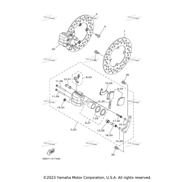 FRONT BRAKE CALIPER