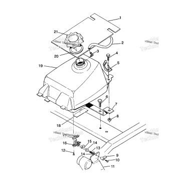 FUEL TANK ASSEMBLY SPORTSMAN 4X4
