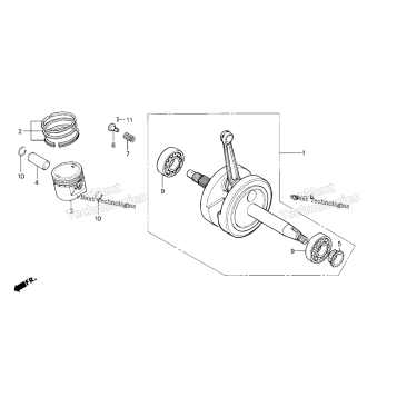 CRANKSHAFT + PISTON