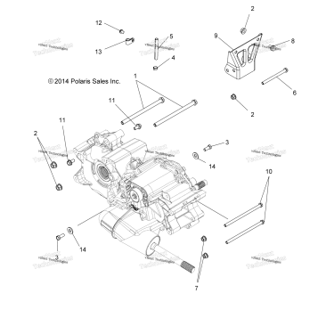 DRIVE TRAIN, MAIN GEARCASE MOUNTING