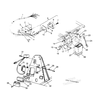 ELECTRICAL/TAILLIGHT ASSEMBLY SPORT 400L