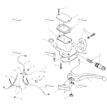 CONTROLS MASTER CYLINDER/BRAKE LINE