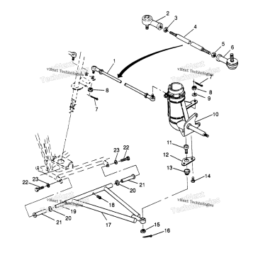 STEERING/AARM ASSEMBLY SPORT 400L