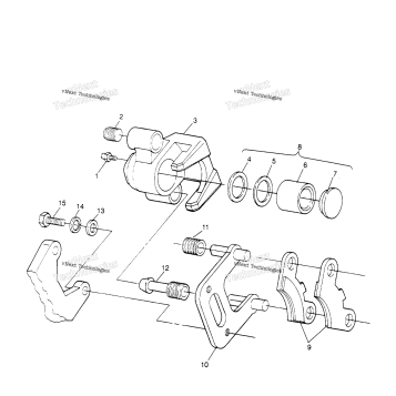 FRONT BRAKE ASSEMBLY SPORTSMAN 4X4