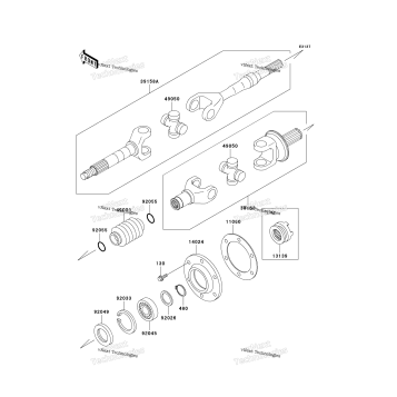 DRIVE SHAFT-REAR