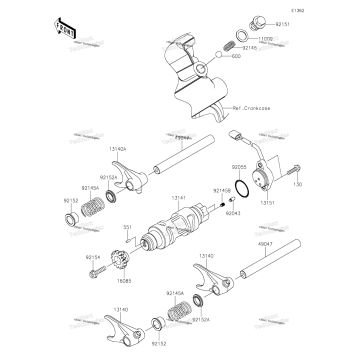 GEAR CHANGE DRUM/SHIFT FORK(S)