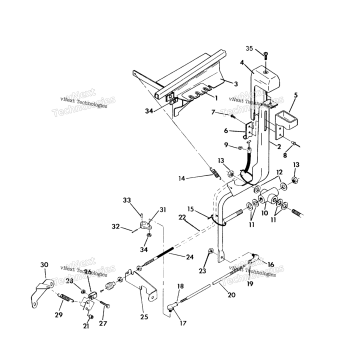 SHIFT LINKAGE ASSEMBLY 350 4X4 / W928139