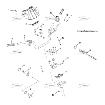 HANDLEBAR & CONTROLS /LD27AA/AB/AC/AD