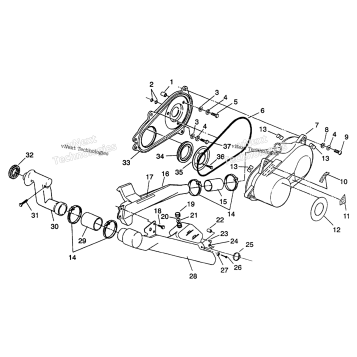 CLUTCH COVER ASSEMBLY 6X6 350L