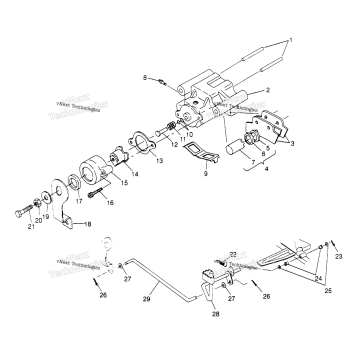 REAR BRAKE ASSEMBLY XPLORER 4X4