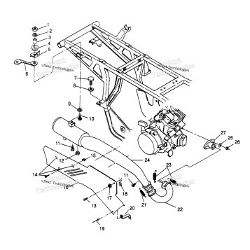 EXHAUST SYSTEM 4X4 300
