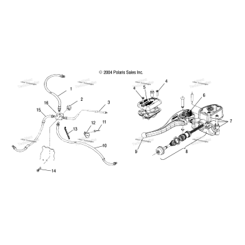 CONTROLS MASTER CYLINDER/BRAKE LINE /FA