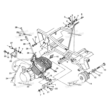 ENGINE MOUNTING 6X6 250
