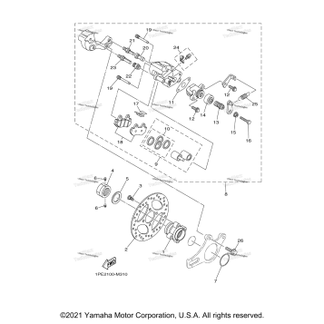 REAR BRAKE CALIPER
