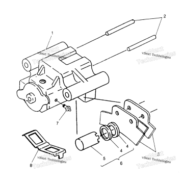 REAR BRAKE ASSEMBLY 6X6 400L U.S. , SWEDISH S958740 & NORWEGIA