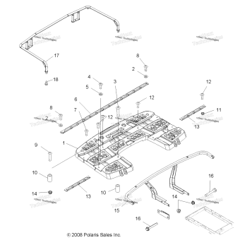 BODY, REAR RACK ASM