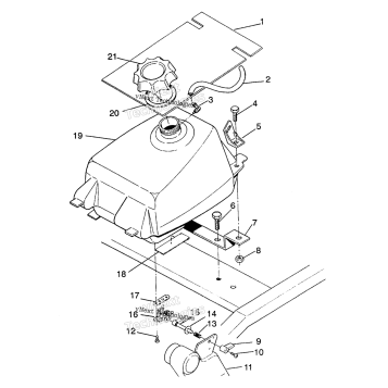 FUEL TANK ASSEMBLY 4X4 350L
