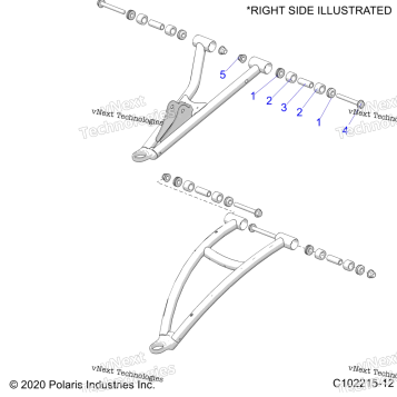SUSPENSION, FRONT AARM, MOUNTING