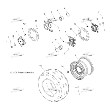 WHEEL, REAR & HUB, REAR