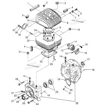 CRANKCASE & CYLINDER TRAIL BOSS
