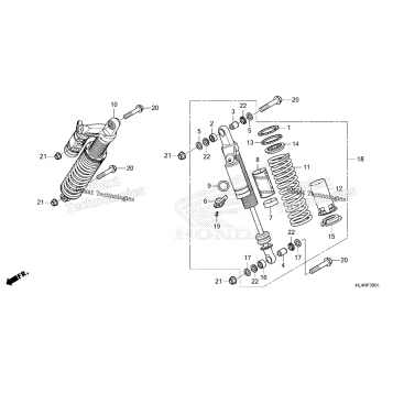 REAR SHOCK ABSORBER (2)
